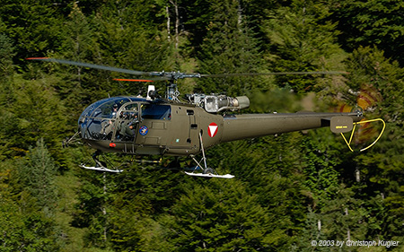 Sud Aviation SA316 Alouette III | 3E-KL | Austrian Air Force | HOCHFILZEN (----/---) 04.09.2003