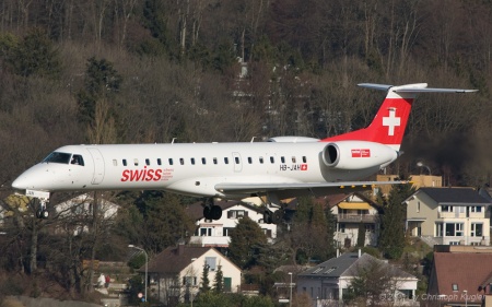 Embraer ERJ-145LU | HB-JAH | Swiss International Air Lines | Z&UUML;RICH (LSZH/ZRH) 01.02.2004