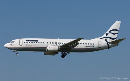 Boeing 737-408 | SX-BGR | Aegean Airlines | Z&UUML;RICH (LSZH/ZRH) 03.06.2006