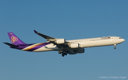 Airbus A340-642 | HS-TND | Thai Airways International | Z&UUML;RICH (LSZH/ZRH) 07.06.2006