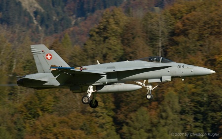 McDonnell Douglas F/A-18C Hornet | J-5014 | Swiss Air Force | MEIRINGEN (LSMM/---) 16.10.2007