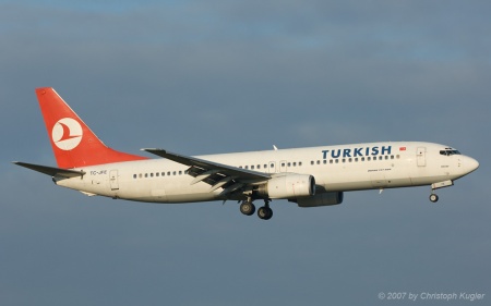 Boeing 737-8F2 | TC-JFE | Turkish Airlines | Z&UUML;RICH (LSZH/ZRH) 17.11.2007