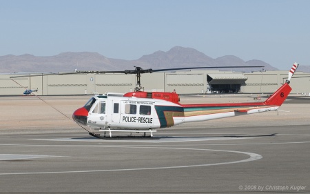 Bell HH-1H Iroquois | N233JP | Las Vegas Metropolitan Police | LAS VEGAS NORTH AIR TERMINAL (KVGT/VGT) 21.10.2008