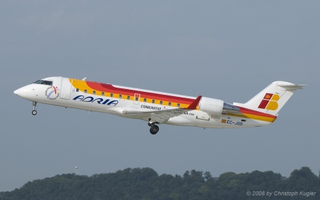 Bombardier CRJ 200ER | EC-JOD | Air Nostrum (Iberia Regional) | Z&UUML;RICH (LSZH/ZRH) 10.09.2008