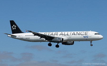 Airbus A321-231 | G-MIDL | bmi British Midland International  |  Star Alliance c/s | ARRECIFE-LANZAROTE (GCRR/ACE) 03.09.2009