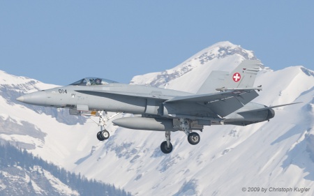 McDonnell Douglas F/A-18C Hornet | J-5014 | Swiss Air Force | SION (LSGS/SIR) 31.01.2009