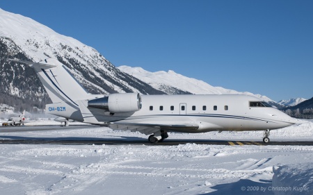 Bombardier Challenger CL.604 | OH-BZM | untitled (Jetflite) | SAMEDAN (LSZS/SMV) 03.01.2009