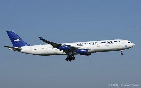 Airbus A340-313X | LV-BIT | Aerolineas Argentinas | ROMA-FIUMICINO (LIRF/FCO) 26.08.2010