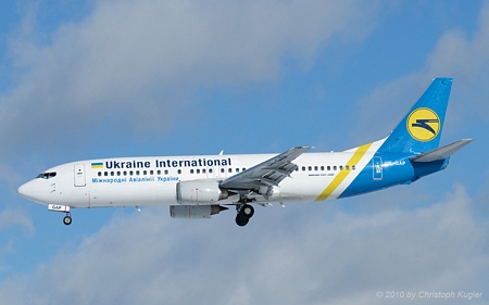 Boeing 737-4Z9 | UR-GAP | Ukraine International Airlines | Z&UUML;RICH (LSZH/ZRH) 30.01.2010