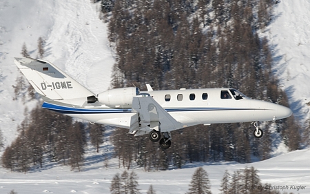 Cessna 525 CitationJet CJ1 | D-IGME | untitled (Charter Service Hetzler) | SAMEDAN (LSZS/SMV) 03.01.2010