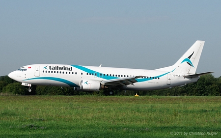 Boeing 737-4Q8 | TC-TLB | Tailwind Airlines | Z&UUML;RICH (LSZH/ZRH) 24.08.2011