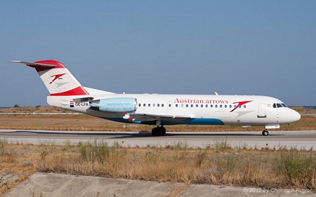 Fokker 70 | OE-LFR | Austrian Arrows | RHODOS - DIAGORAS (LGRP/RHO) 09.09.2012