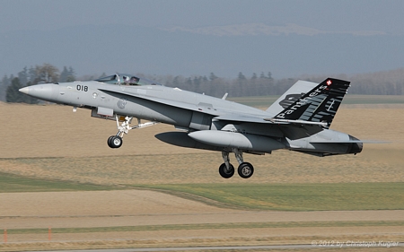 McDonnell Douglas F/A-18C Hornet | J-5018 | Swiss Air Force | PAYERNE (LSMP/---) 15.03.2012