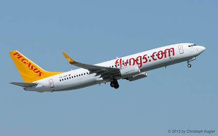 Boeing 737-82R | TC-AVP | Pegasus Airlines | Z&UUML;RICH (LSZH/ZRH) 28.04.2012