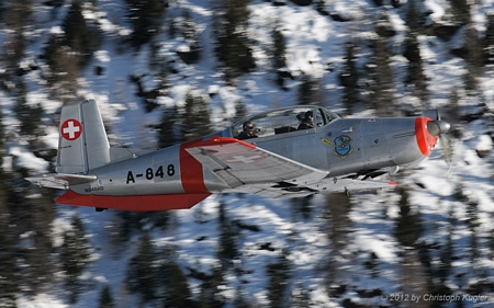 Pilatus P-3-05 | N848AD | private | SAMEDAN (LSZS/SMV) 15.01.2012