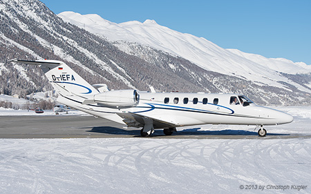 Cessna 525A CitationJet CJ2 | D-IEFA | untitled (Eisele Flugdienst) | SAMEDAN (LSZS/SMV) 30.12.2013