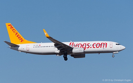 Boeing 737-86J | TC-IZC | Pegasus Airlines | ANTALYA (LTAI/AYT) 15.09.2013