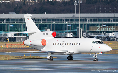 Dassault Falcon 900EX | HB-IGI | untitled (Cat Aviation) | Z&UUML;RICH (LSZH/ZRH) 05.01.2014