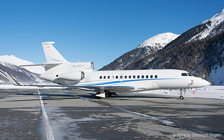 Dassault Falcon 7X | M-ARVY | untitled | SAMEDAN (LSZS/SMV) 12.01.2014