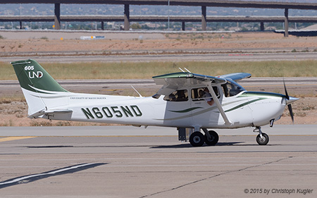 Cessna 172S | N605ND | private (University of North Dakota) | PHOENIX-MESA GATEWAY (KIWA/AZA) 24.09.2015