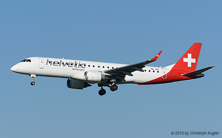 Embraer ERJ-190LR | HB-JVO | Helvetic Airways | Z&UUML;RICH (LSZH/ZRH) 05.06.2015