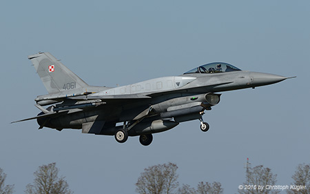 Lockheed Martin F-16C | 4061 | Polish Air Force | LEEUWARDEN (EHLW/LWR) 11.04.2016