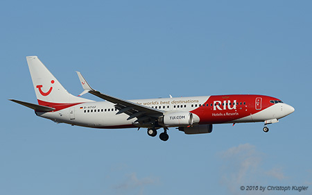 Boeing 737-8K5 | D-ATUZ | TUIfly  |  Promoting RIU Hotels & Resorts | PALMA DE MALLORCA (LEPA/PMI) 17.07.2016