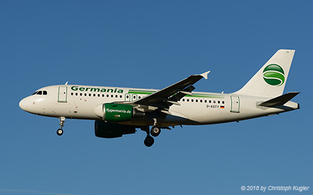 Airbus A319-112 | D-ASTY | Germania | TOULOUSE - BLAGNAC (LFBO/TLS) 06.09.2016