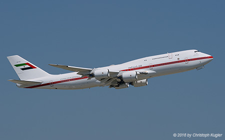 Boeing 747-8Z5 BBJ | A6-PFA | Presidential Flight | Z&UUML;RICH (LSZH/ZRH) 10.07.2016
