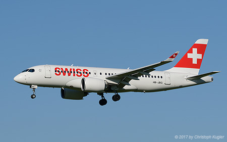 Bombardier CSeries 100 | HB-JBG | Swiss Global Airlines | Z&UUML;RICH (LSZH/ZRH) 26.05.2017