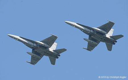 McDonnell Douglas EF-18M Hornet | - | Spanish Air Force  |  Formation | LEEUWARDEN (EHLW/LWR) 18.04.2018