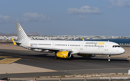 Airbus A321-231 | EC-MJR | Vueling Airlines | ARRECIFE-LANZAROTE (GCRR/ACE) 15.09.2018