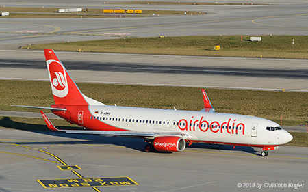 Boeing 737-86J | D-ABMV | Eurowings  |  Still in Air Berlin colours | Z&UUML;RICH (LSZH/ZRH) 24.01.2018