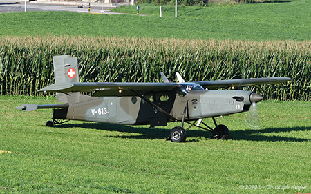 Pilatus PC-6/B2-H2M-1 | V-613 | Swiss Air Force | SCHLIERBACH WEIERBACH(----/---) 12.09.2019