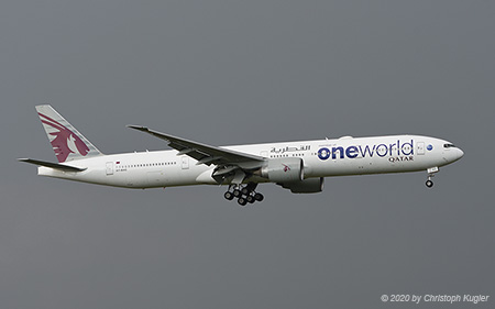 Boeing 777-3DZER | A7-BAG | Qatar Airways | Z&UUML;RICH (LSZH/ZRH) 28.05.2020