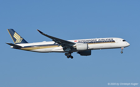 Airbus A350-941 | 9V-SMO | Singapore Airlines | Z&UUML;RICH (LSZH/ZRH) 09.08.2020