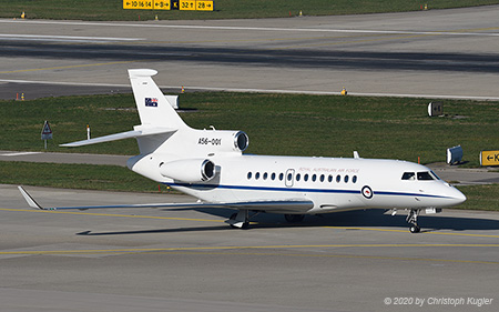 Dassault Falcon 7X | A56-001 | Royal Australian Air Force | Z&UUML;RICH (LSZH/ZRH) 15.11.2020