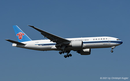 Boeing 777-F1B | B-2028 | China Southern Cargo Airlines | FRANKFURT (EDDF/FRA) 08.09.2021