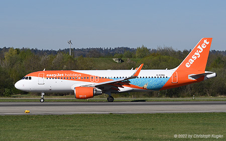 Airbus A320-214 | G-EZOA | easyJet UK  |  with Holidays titles | Z&UUML;RICH (LSZH/ZRH) 18.04.2022