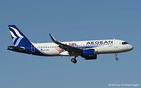 Airbus A320-271n | SE-NEE | Aegean Airlines  |  Hellenic Basketball cs | Z&UUML;RICH (LSZH/ZRH) 03.08.2022