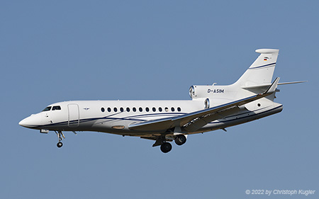 Dassault Falcon 7X | D-ASIM | untitled (Air Hamburg) | Z&UUML;RICH (LSZH/ZRH) 11.08.2022