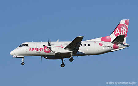 SAAB 340A | SP-KPG | Sprint Air | Z&UUML;RICH (LSZH/ZRH) 12.08.2022