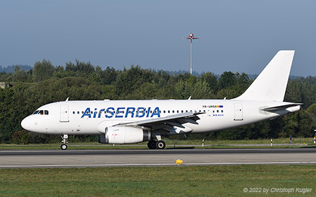 Airbus A319-132 | YR-URS | Air Serbia | Z&UUML;RICH (LSZH/ZRH) 29.08.2022