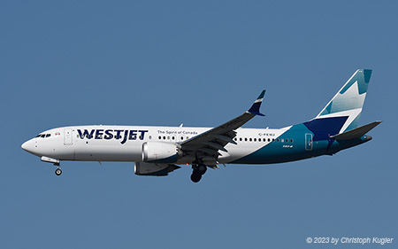 Boeing 737 MAX 8 | C-FEWJ | WestJet | VANCOUVER INTL. (CYVR/YVR) 01.09.2023