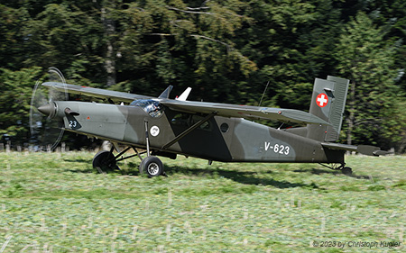Pilatus PC-6/B2-H2M-1 | V-623 | Swiss Air Force | CHL&AUML;MPE WEST (----/---) 11.09.2023