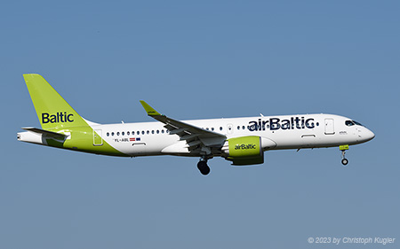 Airbus A220-300 | YL-ABL | Air Baltic  |  Flying for Swiss International Air Lines | Z&UUML;RICH (LSZH/ZRH) 05.04.2023