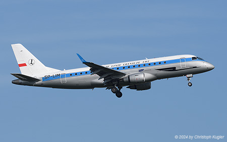 Embraer ERJ-175LR | SP-LIM | LOT Polish Airlines  |  Retro scheme | AMSTERDAM-SCHIPHOL (EHAM/AMS) 30.08.2024