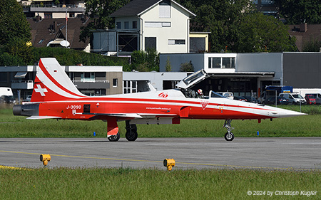 Northrop F-5E Tiger II | J-3090 | Swiss Air Force  |  60 Years Patrouille Suisse sticker | EMMEN (LSME/---) 23.08.2024