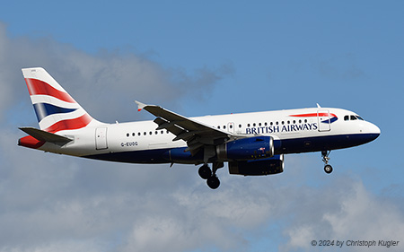 Airbus A319-131 | G-EUOG | British Airways | Z&UUML;RICH (LSZH/ZRH) 24.02.2024