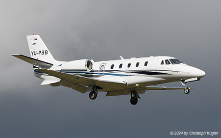 Cessna 560XLS+ Citation Excel | YU-PBB |  (Air Pink) | Z&UUML;RICH (LSZH/ZRH) 24.02.2024